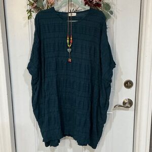 NATURAL LIFE Deep Teal Tunic Top oversized. L/ XL best price on posh for this